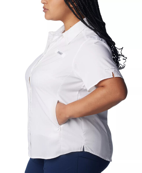 Plus Size Tamiami II Short-Sleeve Shirt White - 3