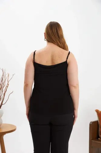 Plus Size Tank Top Black - 5