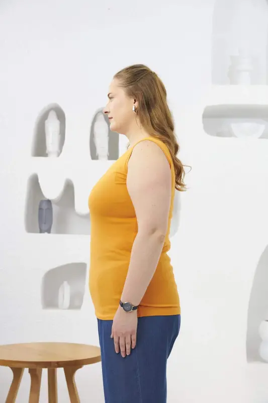 Plus Size Tank Top Orange - 2