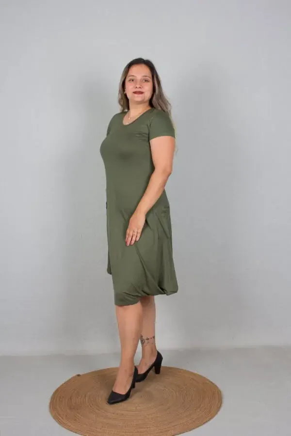 Plus Size Women's Wide Leg Pants Dress - 1