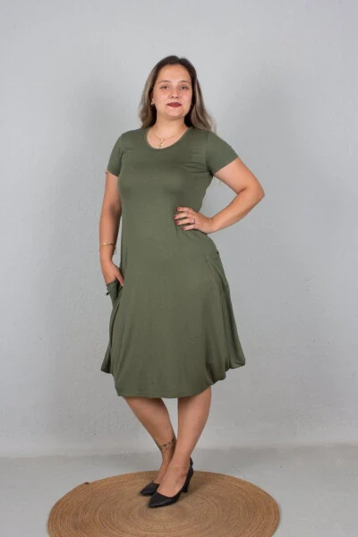 Plus Size Women's Wide Leg Pants Dress - 4