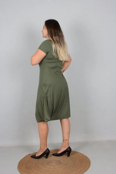 Plus Size Women's Wide Leg Pants Dress - 5