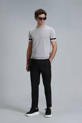 Plus Smart Erkaklar uchun Chino Shimlari Slim Fit Qora - 5