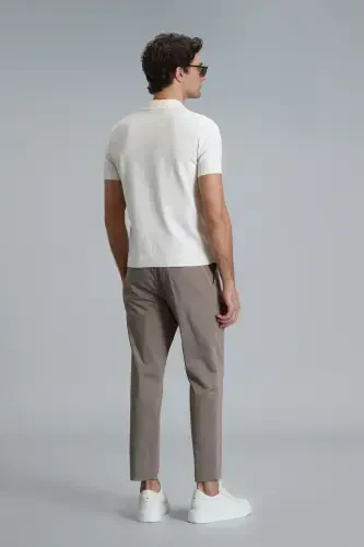 Plus Smart Erkaklar uchun Chino Shimlari Slim Fit Tuproq - 6