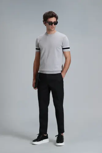 Plus Smart Men's Chino Pants Slim Fit Black - 5