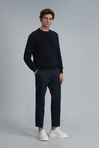 Plus Smart Men's Chino Pants Slim Fit Navy - 3