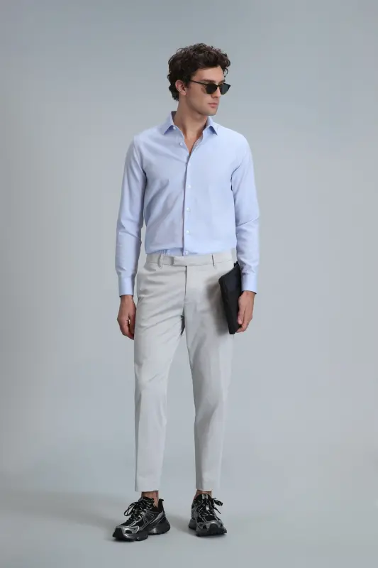 Plus Smart Men's Chino Pants Slim Fit Stone - 4