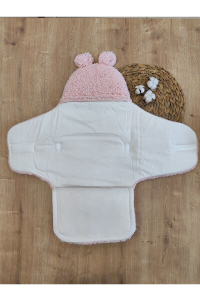 Plush Baby Swaddle Blanket with Toy Sleepsuit for Hospital Discharge Gift Wrapping - 21