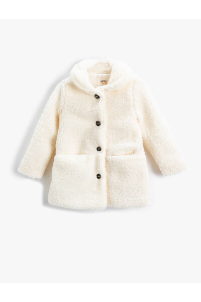 Plush Coat with Buttons - 1