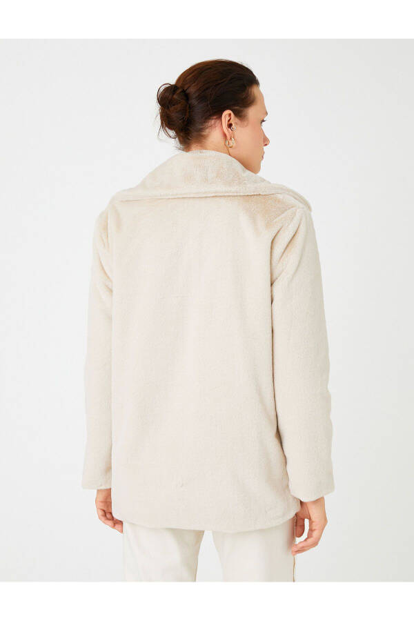 Plush Coat with Pockets - 4