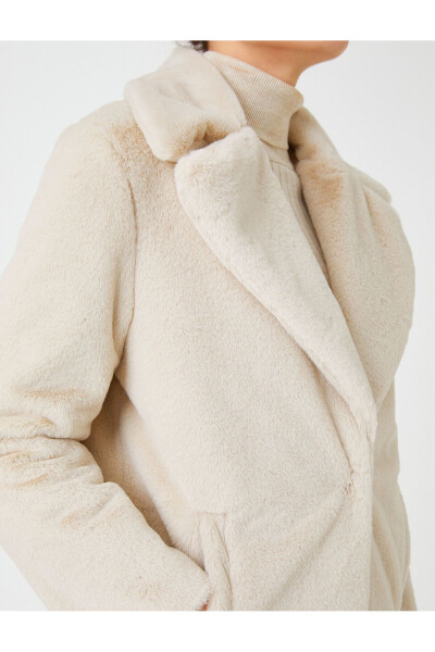 Plush Coat with Pockets - 5