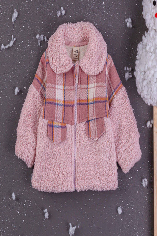 Plush Detailed Baby Girl Cardigan - 1