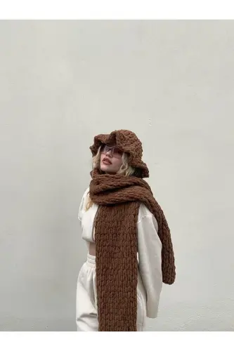 Plush Knit Scarf Shawl - 5