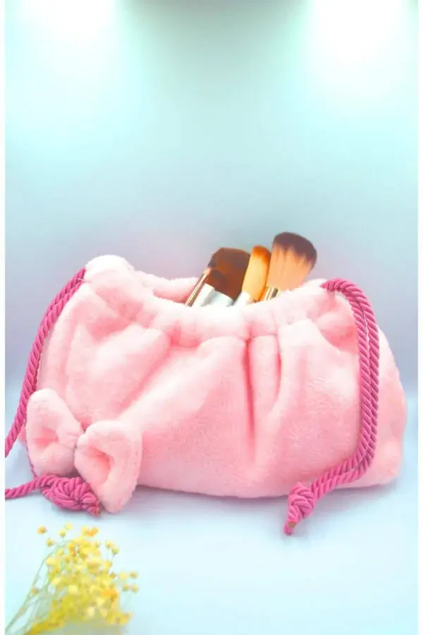 Plush Makeup Bag - 1