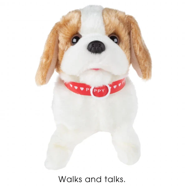 Plush Puppy Toy with Interactive Features - Walks, Barks, and Flips for Kids by Happy Trails - 3