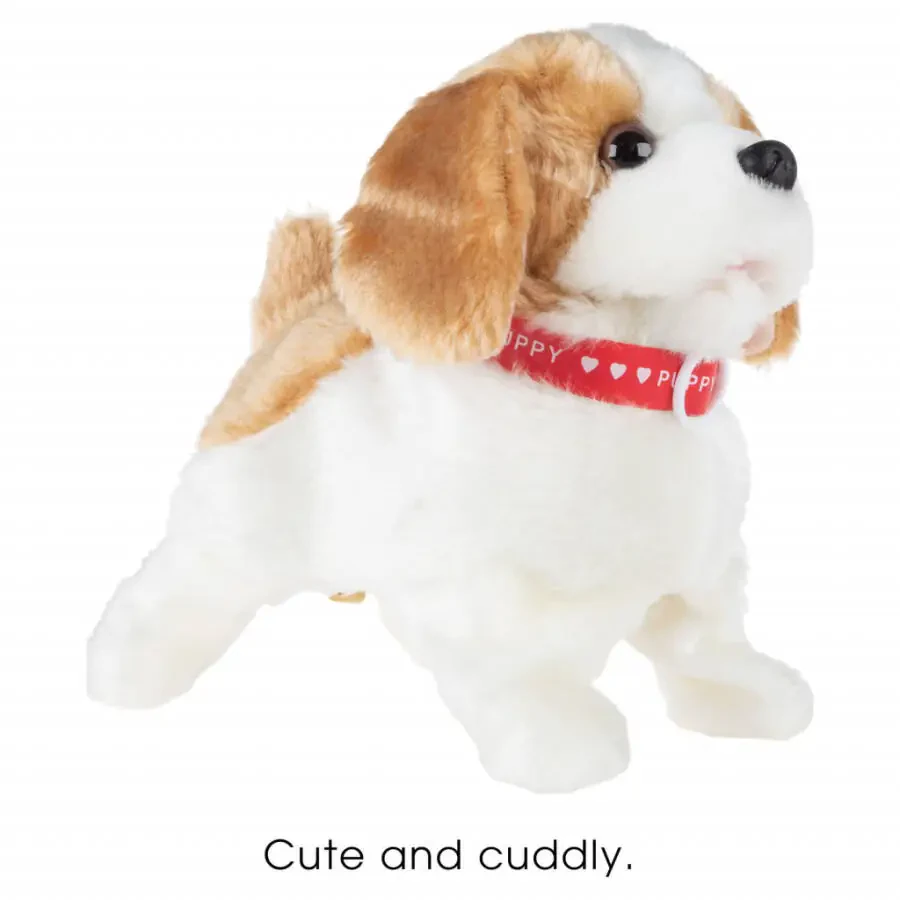 Plush Puppy Toy with Interactive Features - Walks, Barks, and Flips for Kids by Happy Trails - 4