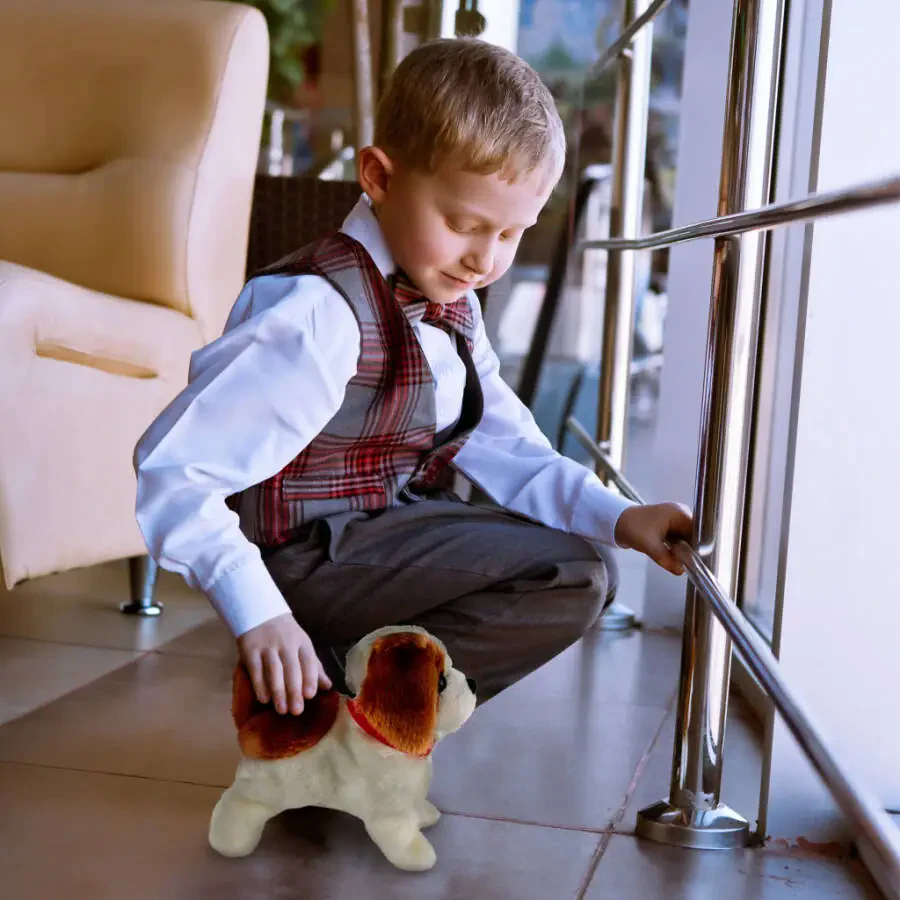 Plush Puppy Toy with Interactive Features - Walks, Barks, and Flips for Kids by Happy Trails - 6