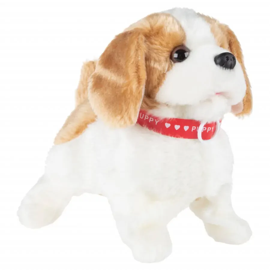 Plush Puppy Toy with Interactive Features - Walks, Barks, and Flips for Kids by Happy Trails - 8