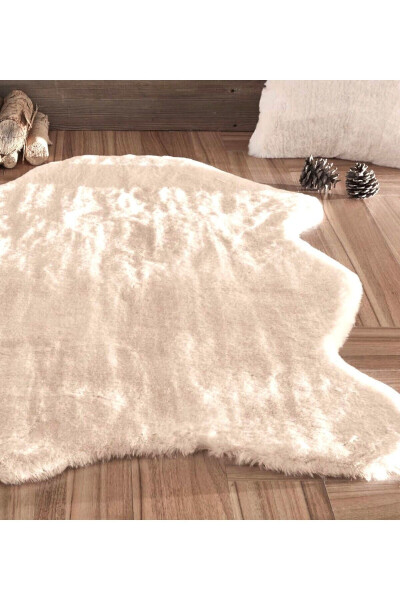 Plush Rug Cream 60x100 80x130 80x150 100x150 120x180 Cm - 9