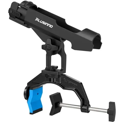 PLUSINNO 1/2/4 Pack Boat uchun baliq ovlash qarmoq ushlagichlari, Kengaytirilgan qisqichli baliq ovlash qarmoq ushlagichi, Innovatsion Dual-V shaklidagi dizayn, Dumaloq/To'rtburchak trubali baliq ovlash qayig'iga mos keladi, Baliq ovlash anjomlari, Erkaklar uchun baliq ovlash sovg'alari - 1