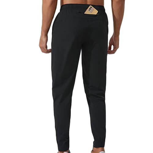 pnroktd Erkek Dar Paça Jogger Pantolon Erkek Antrenman Fitness Pantolonu Hızlı Kuru Erkek Yaz Antrenman Spor Salonu Terlemesi Rahat Slim Fit - 9