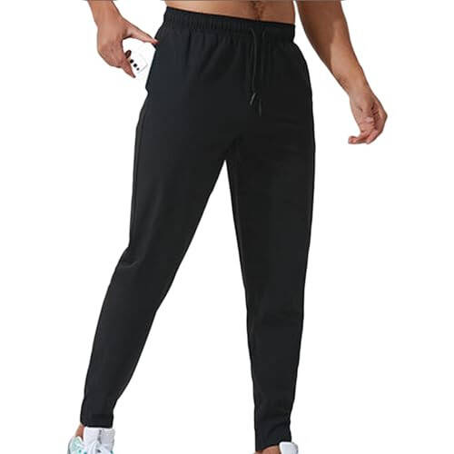 pnroktd Erkek Dar Paça Jogger Pantolon Erkek Antrenman Fitness Pantolonu Hızlı Kuru Erkek Yaz Antrenman Spor Salonu Terlemesi Rahat Slim Fit - 11