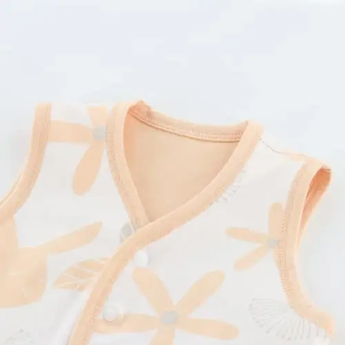 POBIDOBY Baby Vest for Girls & Boys, Purcotton Toddler Reversible Vest for Spring & Autumn - 1