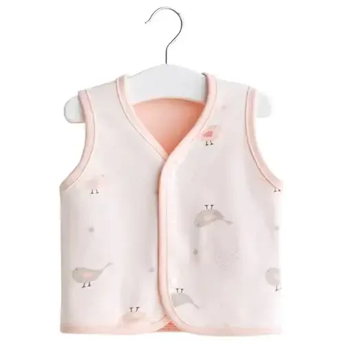 POBIDOBY Baby Vest for Girls & Boys, Purcotton Toddler Reversible Vest for Spring & Autumn - 5