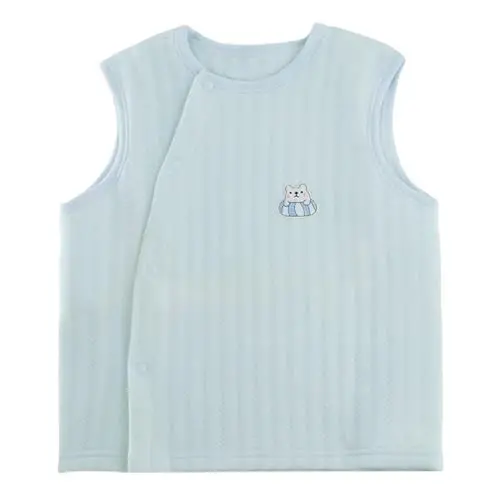 POBIDOBY Baby Vest for Girls & Boys, Purcotton Toddler Reversible Vest for Spring & Autumn - 1