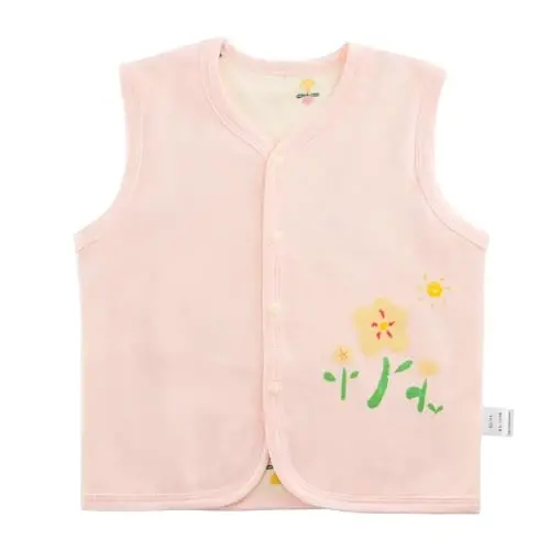 POBIDOBY Baby Vest for Girls & Boys, Purcotton Toddler Reversible Vest for Spring & Autumn - 1