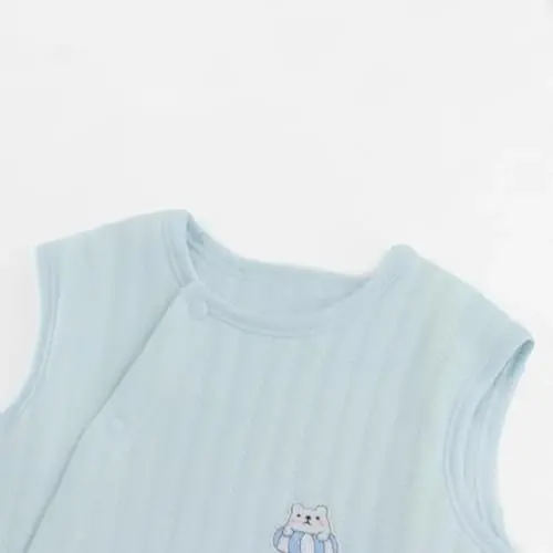 POBIDOBY Baby Vest for Girls & Boys, Purcotton Toddler Reversible Vest for Spring & Autumn - 2