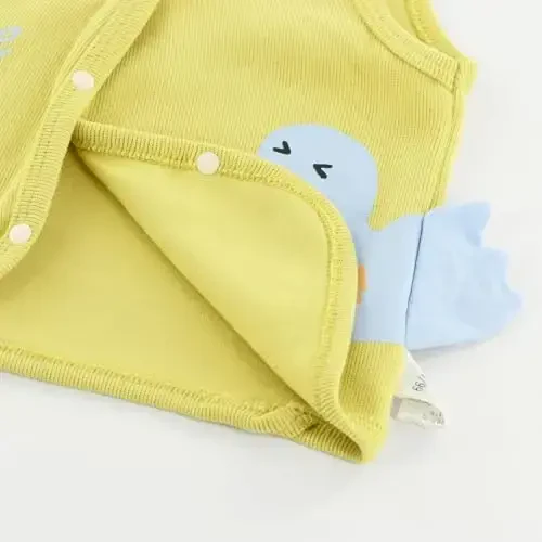 POBIDOBY Baby Vest for Girls & Boys, Purcotton Toddler Reversible Vest for Spring & Autumn - 4