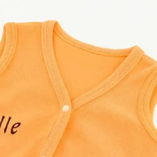 POBIDOBY Baby Vest for Girls & Boys, Purcotton Toddler Reversible Vest for Spring & Autumn - 2