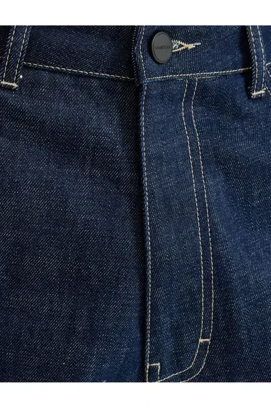 Pocket Detail Cotton Loose Super Baggy Jeans - 7