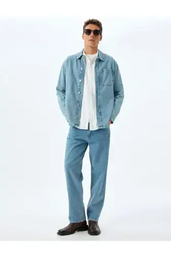 Pocket Detail Cotton Vintage Straight Jeans - KOTON (1)