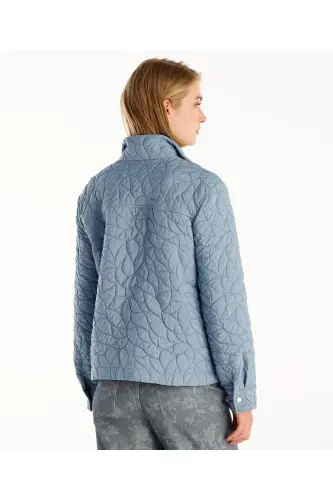 Pocket Detail Jacket-BLUE - 3