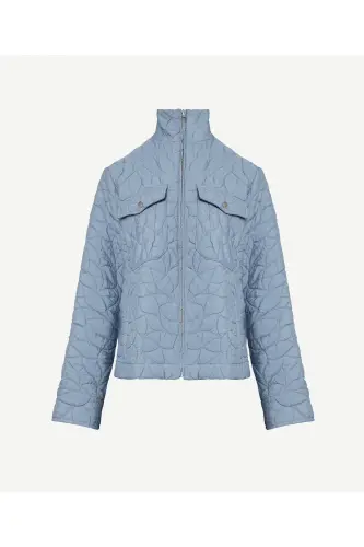 Pocket Detail Jacket-BLUE - 4