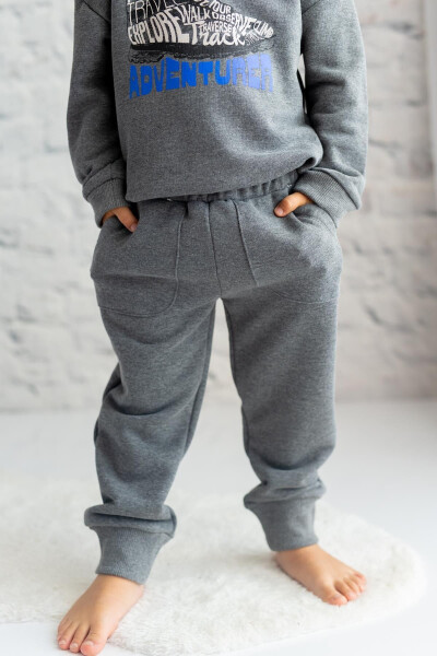 Pocket Detail Sweatpants - Unisex Elastic Leg Sweatpants Pajama - 4