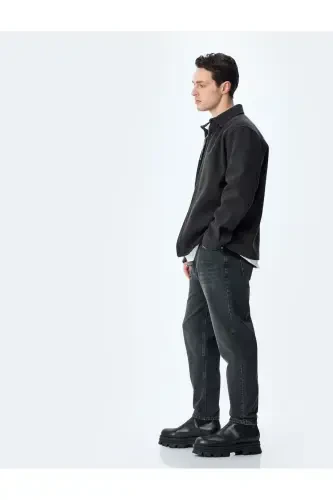Pocket Normal Waist Loose Fit Jean Pants - Steve J - 1