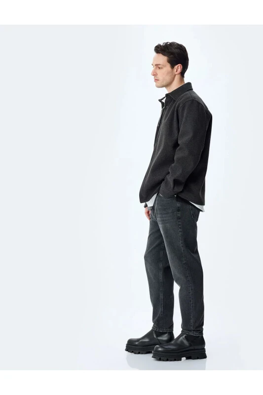 Pocket Normal Waist Loose Fit Jean Pants - Steve J - Modazone