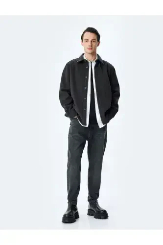 Pocket Normal Waist Loose Fit Jean Pants - Steve J - Modazone (1)