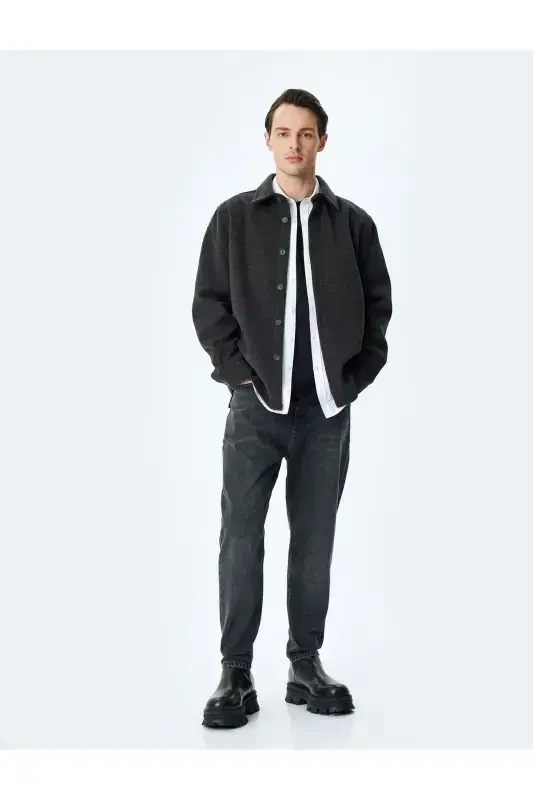 Pocket Normal Waist Loose Fit Jean Pants - Steve J - 2