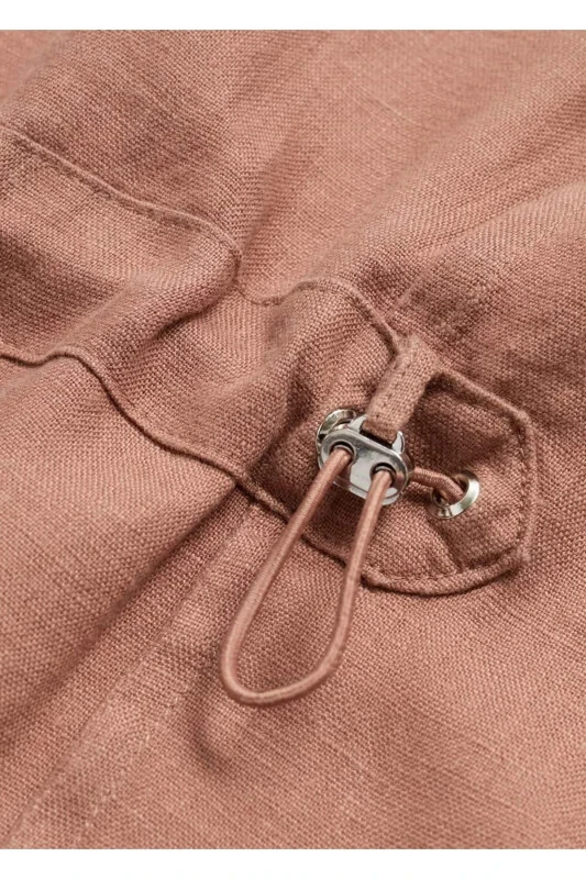 Pocketed 100% Linen Shirt Jacket - MANGO MAN