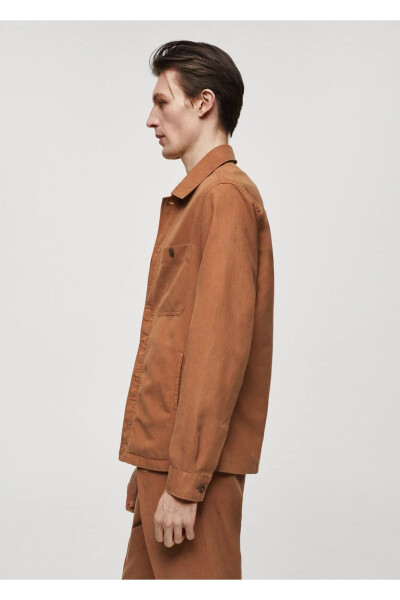 Pocketed Slim Fit Shirt Jacket - 6