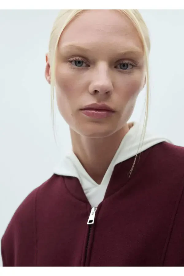 Pocketed Wool Bomber Jacket - 8