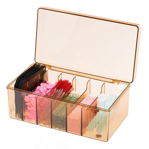 POCMKO Acrylic Eyelash Extension Organizer, Large Capacity Lash Supplies Storage Container Box, Makeup Cart With Lashes Extension Supplies - POCMKO