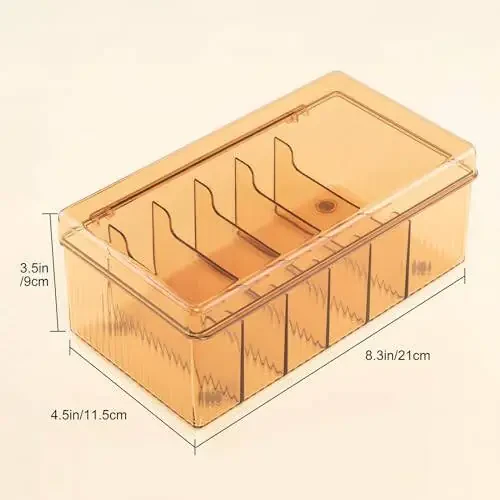 POCMKO Acrylic Eyelash Extension Organizer, Large Capacity Lash Supplies Storage Container Box, Makeup Cart With Lashes Extension Supplies - 5