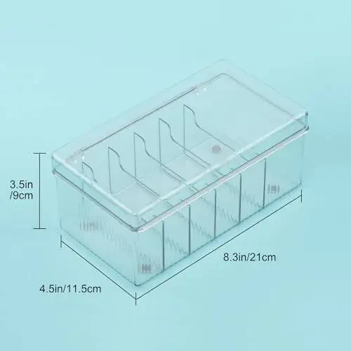 POCMKO Lash Extension Organizers and Storage, Lash Extension Supplies Organizer, Lash Cart Organizer, Acrylic Large Capacity Eyelash Extension Supplies Storage Box, Lashes Supplies Container - 5