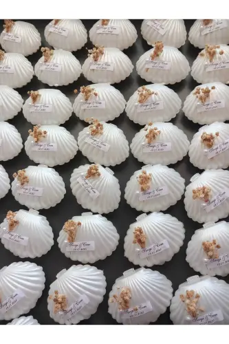 Подарочные свечи в коробочке из жемчуга для свадьбы, помолвки, предложения, хны, мавлида, дня рождения, Нового года - 20 штук - 4