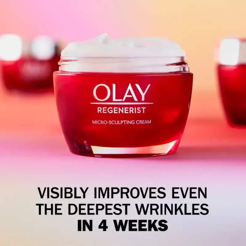 Подарочный набор Olay, 2 шт. очищающее средство для лица Regenerist и антивозрастной увлажняющий крем для лица, 5.0 жидких унций / 1.7 унций - 2